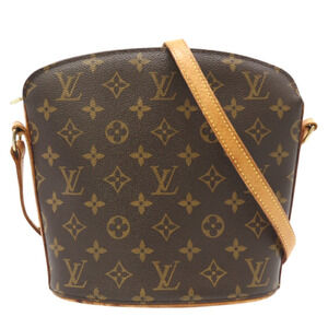 LOUIS VUITTON Monogram Drouot M51290 Shoulder Bag in Brown Coated Canvas for ...
